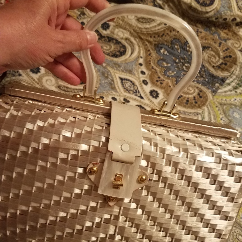 Vintage White Purse